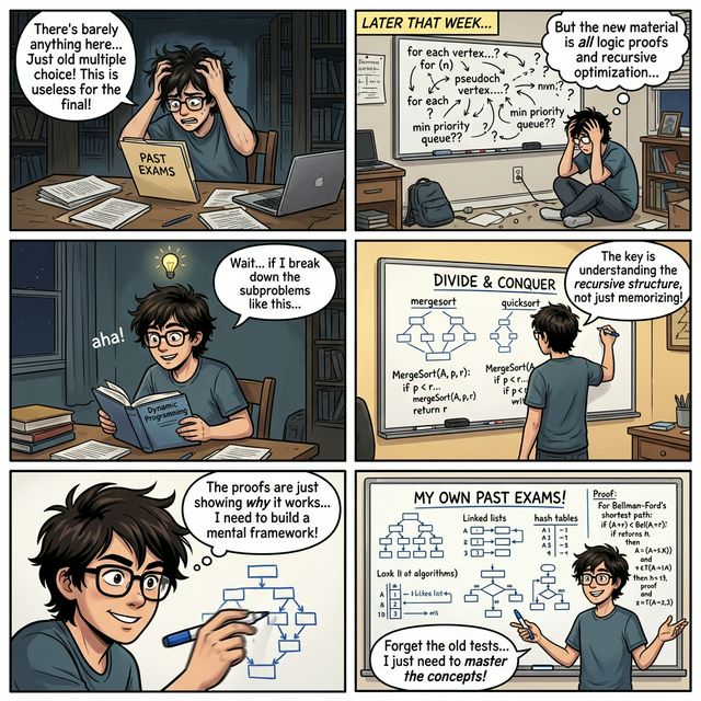 알고리즘 문제를 풀고 있는 학생의 모습