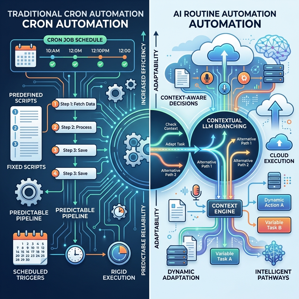 정적 자동화와 루틴형 자동화의 차이