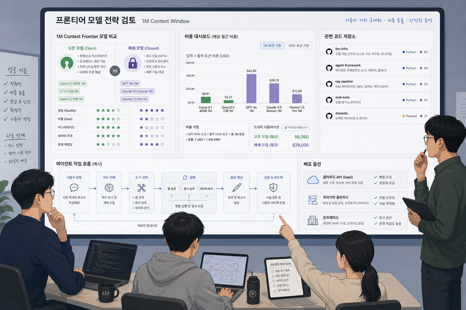 1M 컨텍스트 오픈모델이 한국 개발팀에 던지는 질문
