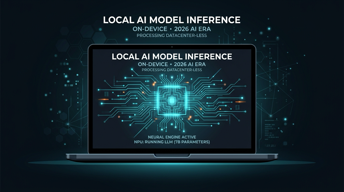 로컬 AI 모델 추론 환경 일러스트