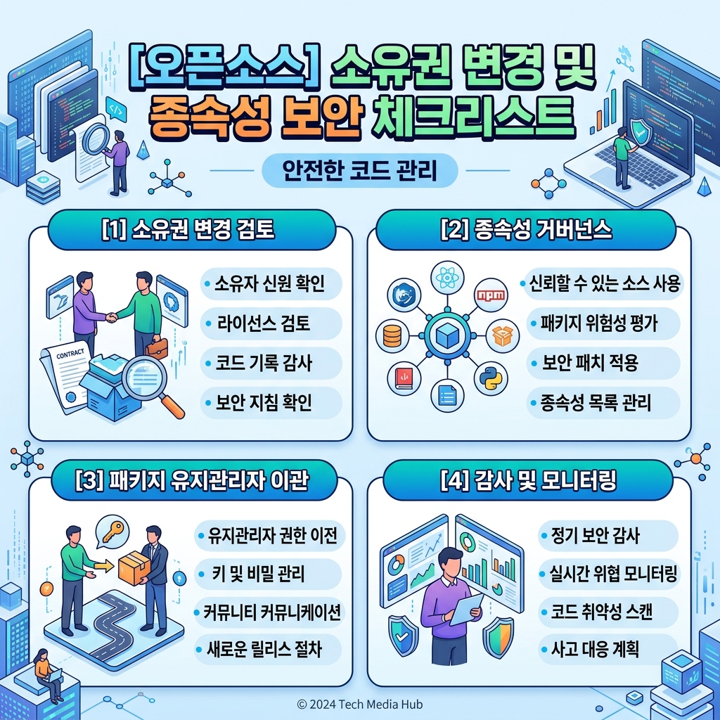 오픈소스 인수 이후 보안 검토 체크리스트